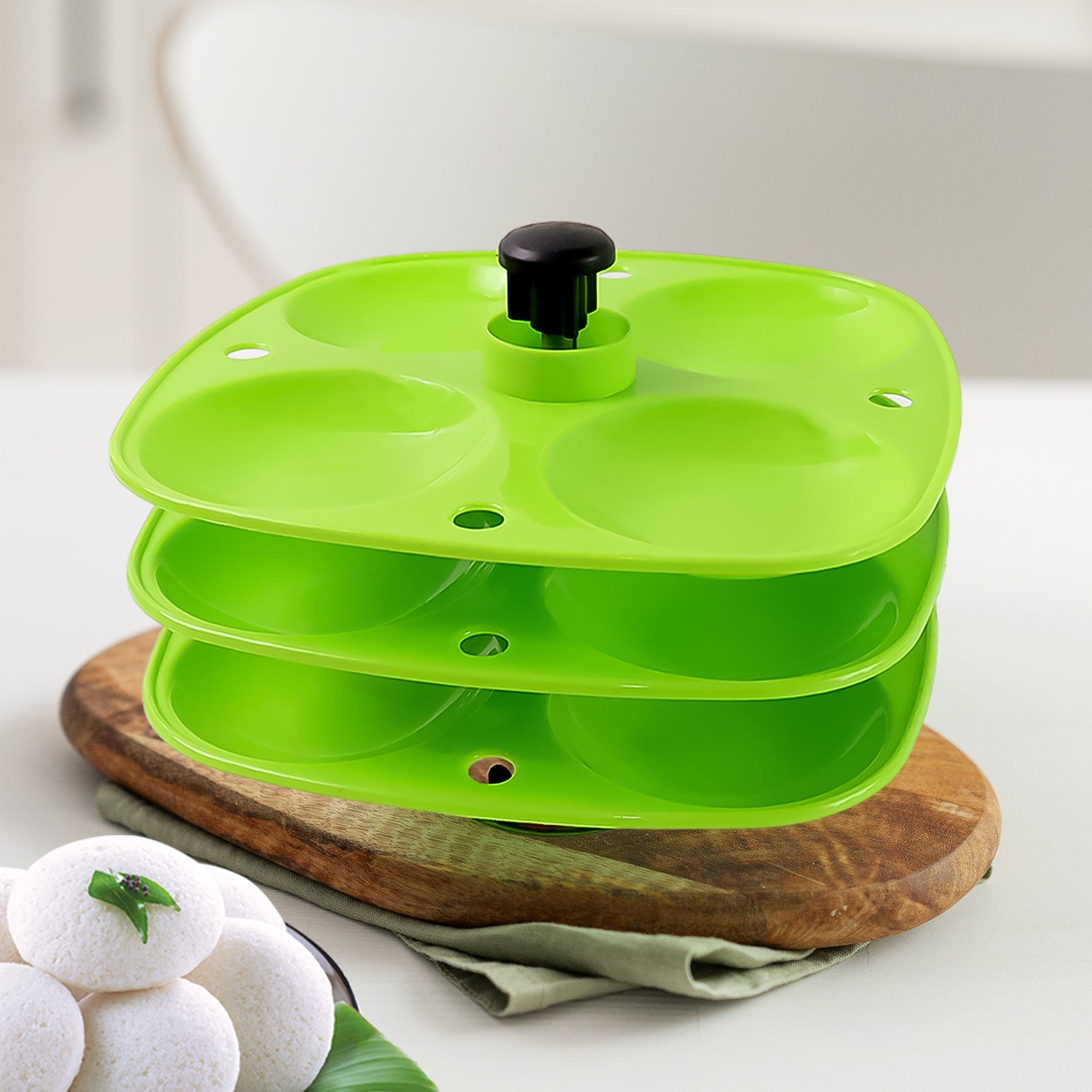 5346 3 Layer Idli Stand Used In All Kinds Of Household Kitchen Purposes For Holding And Serving Idlis. 5346 3 Layer Idli Stand Used In All Kinds Of Household Kitchen Purposes For Holding And Serving Idlis.